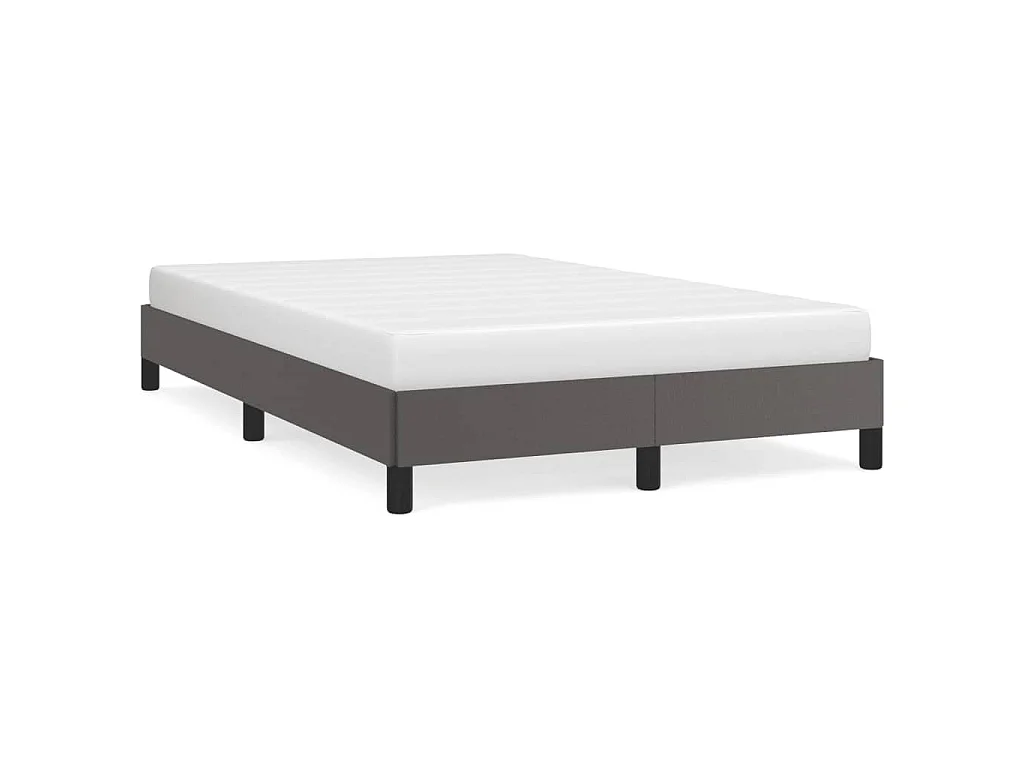 Bedframe kunstleer grijs 120x190 cm