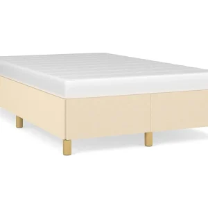 Bedframe stof crèmekleurig 120×190 cm