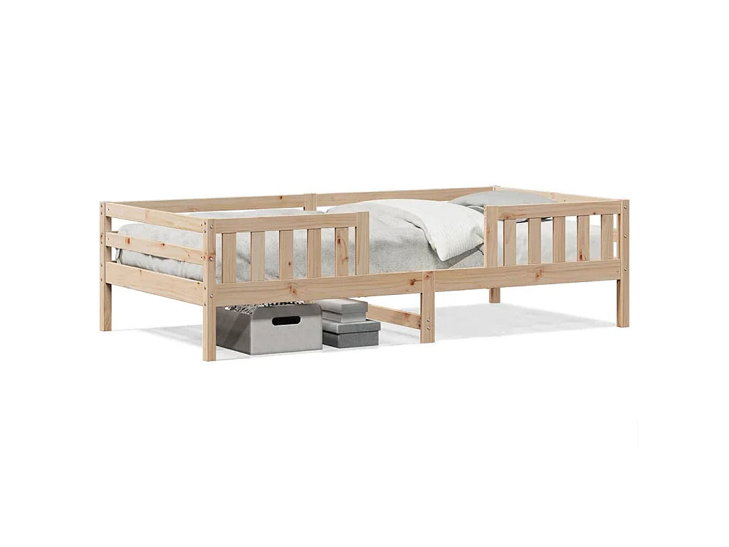 Bedframe zonder matras massief grenenhout 90x190 cm