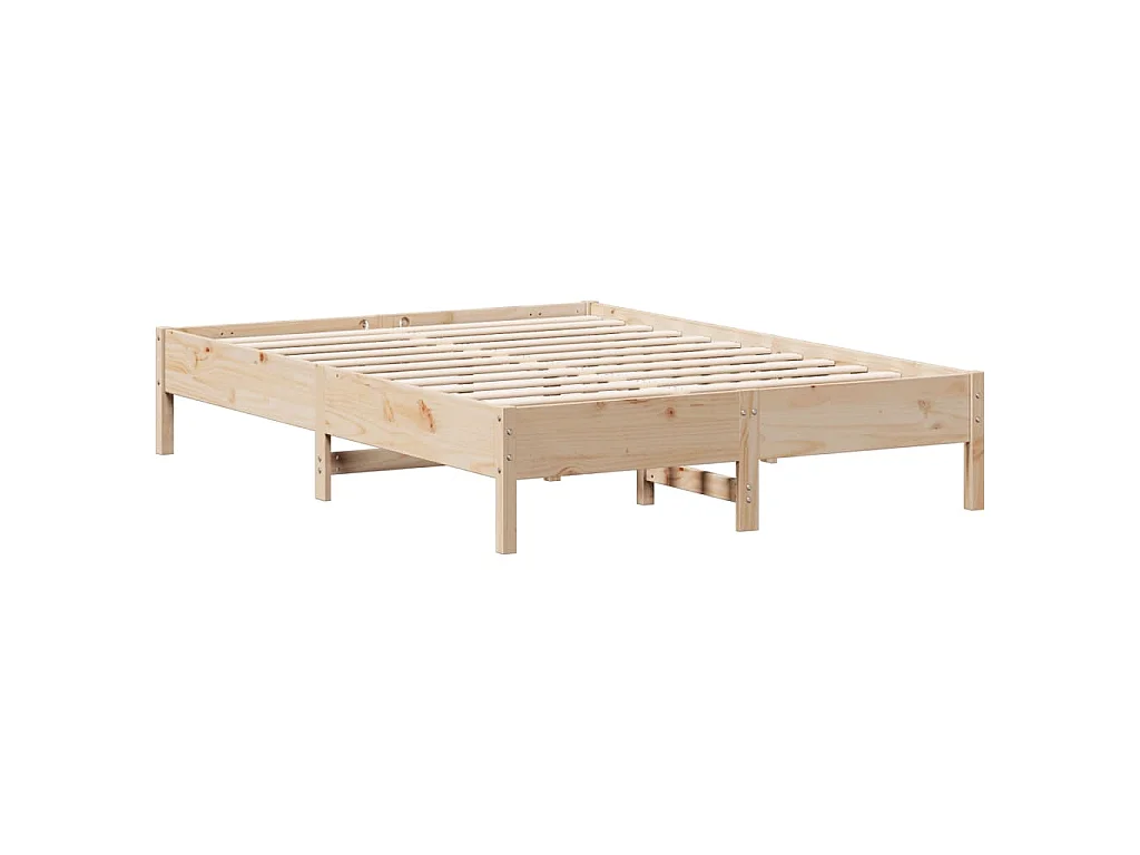 Bedframe zonder matras massief grenenhout 160x200 cm