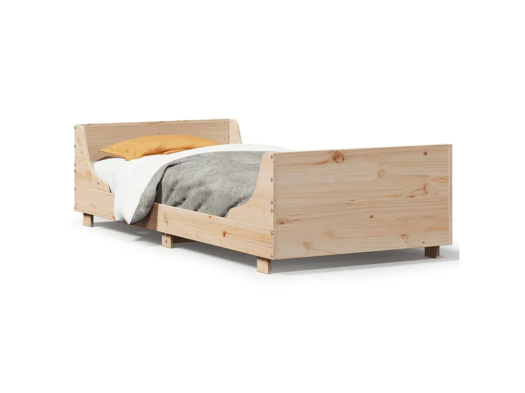 Bedframe zonder matras massief grenenhout 100x200 cm