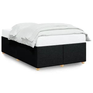 Bedframe zonder matras 120×200 cm stof zwart