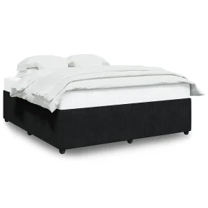 Bedframe zonder matras 180×200 cm fluweel zwart