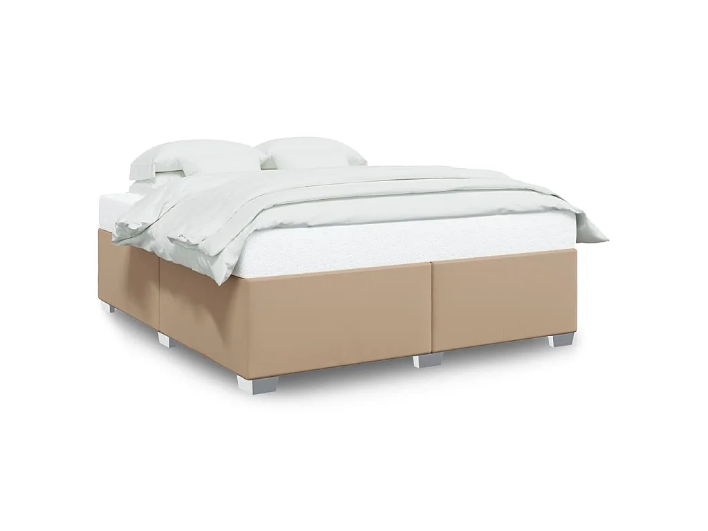 Bedframe kunstleer cappuccinokleurig 180x200 cm