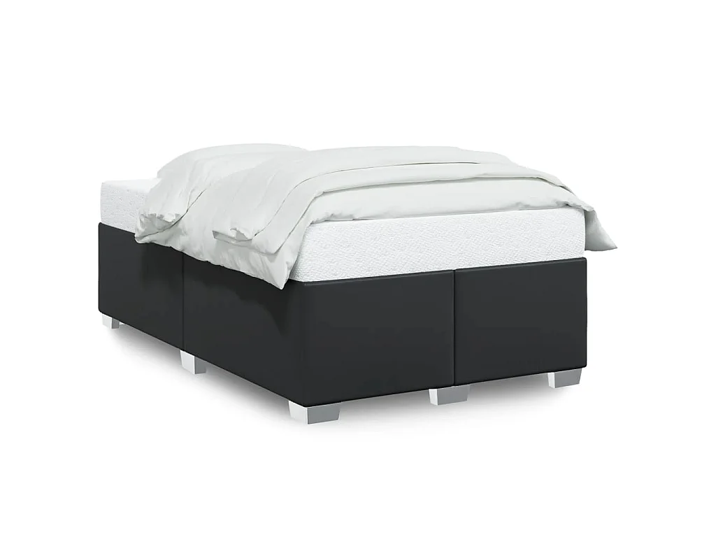 Bedframe kunstleer zwart 120x200 cm
