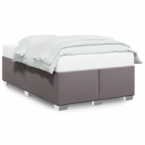 Bedframe zonder matras 120×190 cm kunstleer grijs Bedframe zonder matras 120×190 cm kunstleer grijs
