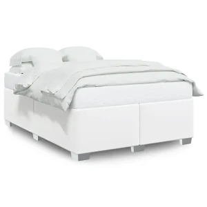 Bedframe kunstleer wit 160×200 cm Bedframe kunstleer wit 160×200 cm