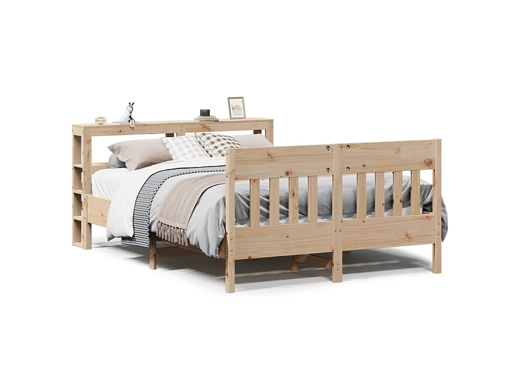 Bedframe zonder matras massief grenenhout 140x200 cm
