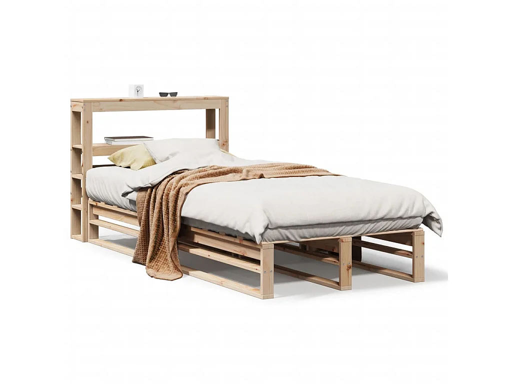 Bedframe zonder matras massief grenenhout 90x200 cm