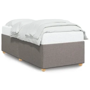 Bedframe zonder matras 90×200 cm stof taupe Bedframe zonder matras 90×200 cm stof taupe
