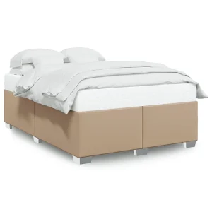 Bedframe kunstleer cappuccinokleurig 160×200 cm