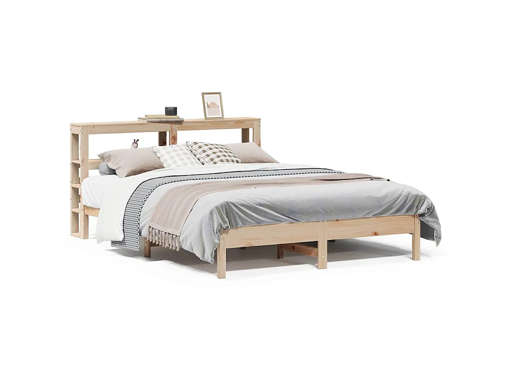 Bedframe zonder matras massief grenenhout 160x200 cm