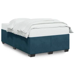 Bedframe fluweel blauw 120×190 cm Bedframe fluweel blauw 120×190 cm