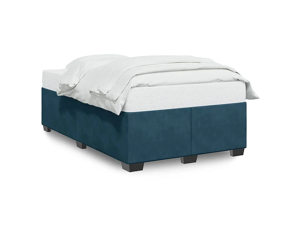 Bedframe fluweel blauw 120x190 cm