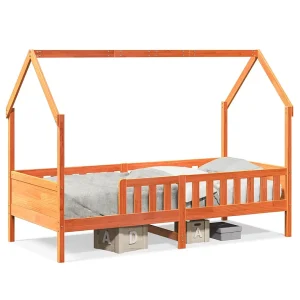 Bedhuis wasbruin massief grenenhout 80×200 cm Bedhuis wasbruin massief grenenhout 80×200 cm