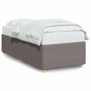 Bedframe zonder matras 90×190 cm stof taupe Bedframe zonder matras 90×190 cm stof taupe
