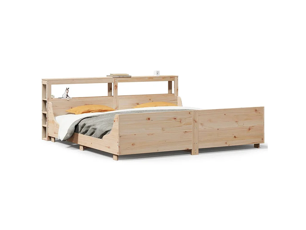 Bedframe zonder matras massief grenenhout 180x200 cm