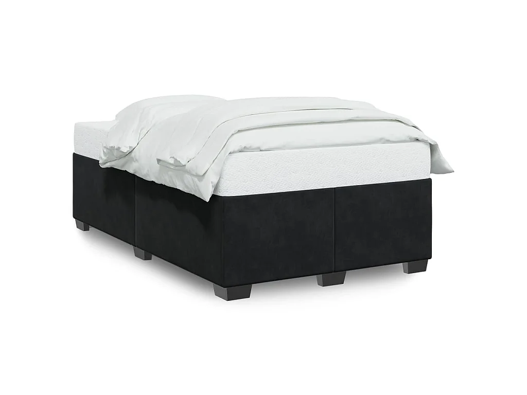 Bedframe zonder matras 120x190 cm fluweel zwart
