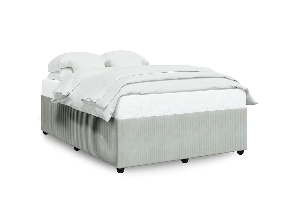 Bedframe zonder matras 160x200 cm fluweel lichtgrijs