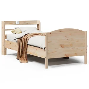 Bedframe zonder matras massief grenenhout 100×200 cm Bedframe zonder matras massief grenenhout 100×200 cm
