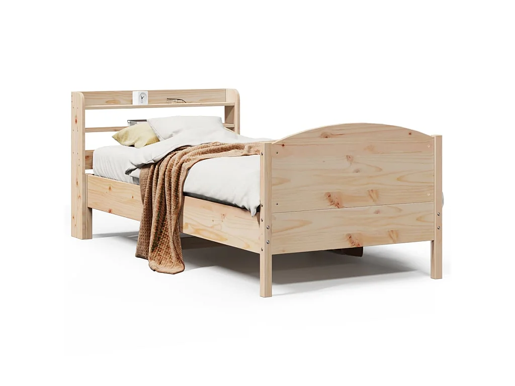 Bedframe zonder matras massief grenenhout 100x200 cm