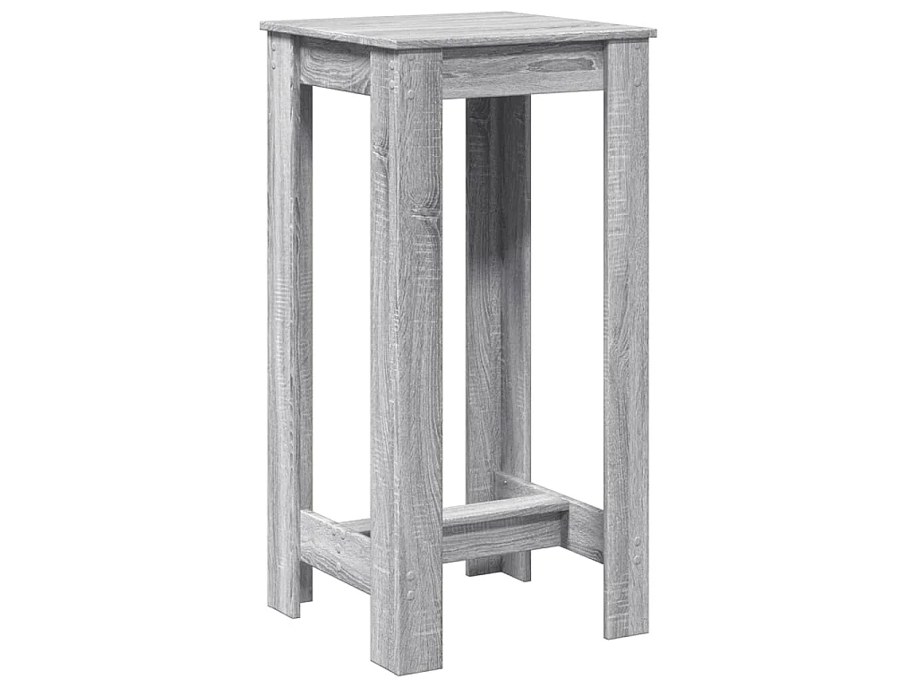 Bartafel 51x50x103,5 cm bewerkt hout grijs sonoma eikenkleurig