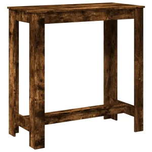 Bartafel 102x50x103,5 cm bewerkt hout gerookt eikenkleurig Bartafel 102x50x103,5 cm bewerkt hout gerookt eikenkleurig