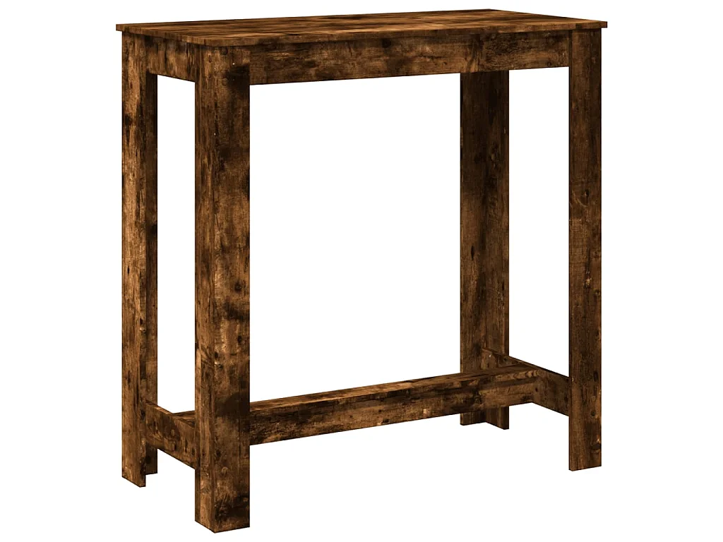 Bartafel 102x50x103,5 cm bewerkt hout gerookt eikenkleurig