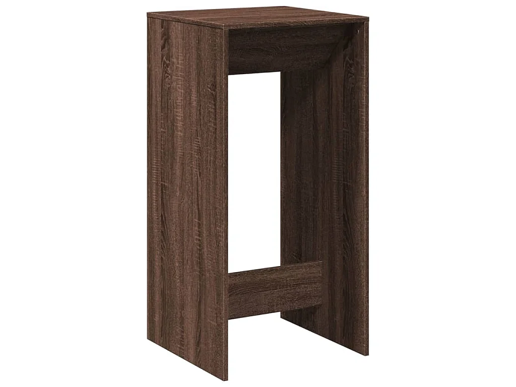 Bartafel 51x50x103,5 cm bewerkt hout bruin eikenkleurig