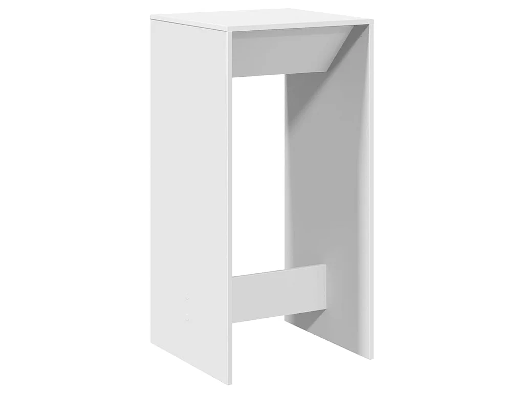Bartafel 51x50x103,5 cm bewerkt hout wit