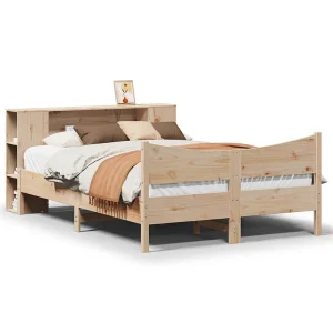 Bedframe zonder matras massief grenenhout 135×190 cm Bedframe zonder matras massief grenenhout 135×190 cm