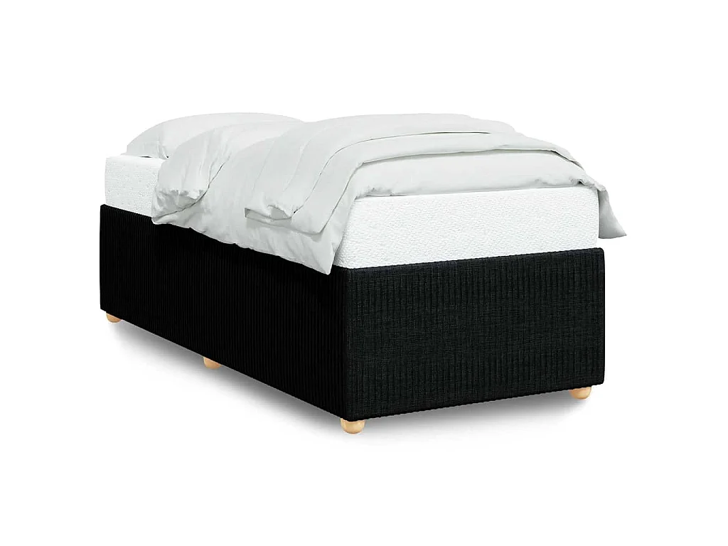 Bedframe zonder matras 80x200 cm stof zwart