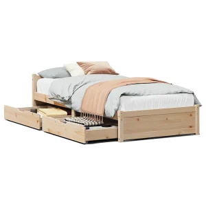 Bedframe zonder matras massief grenenhout 90×190 cm Bedframe zonder matras massief grenenhout 90×190 cm