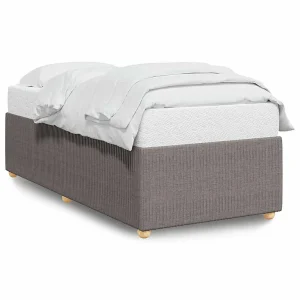 Bedframe zonder matras 80×200 cm stof taupe