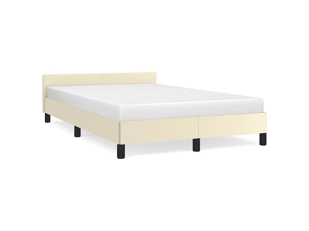 Bedframe zonder matras 120x190 cm kunstleer crème
