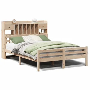 Bed met boekenkast zonder matras massief grenenhout 140×200 cm Bed met boekenkast zonder matras massief grenenhout 140×200 cm