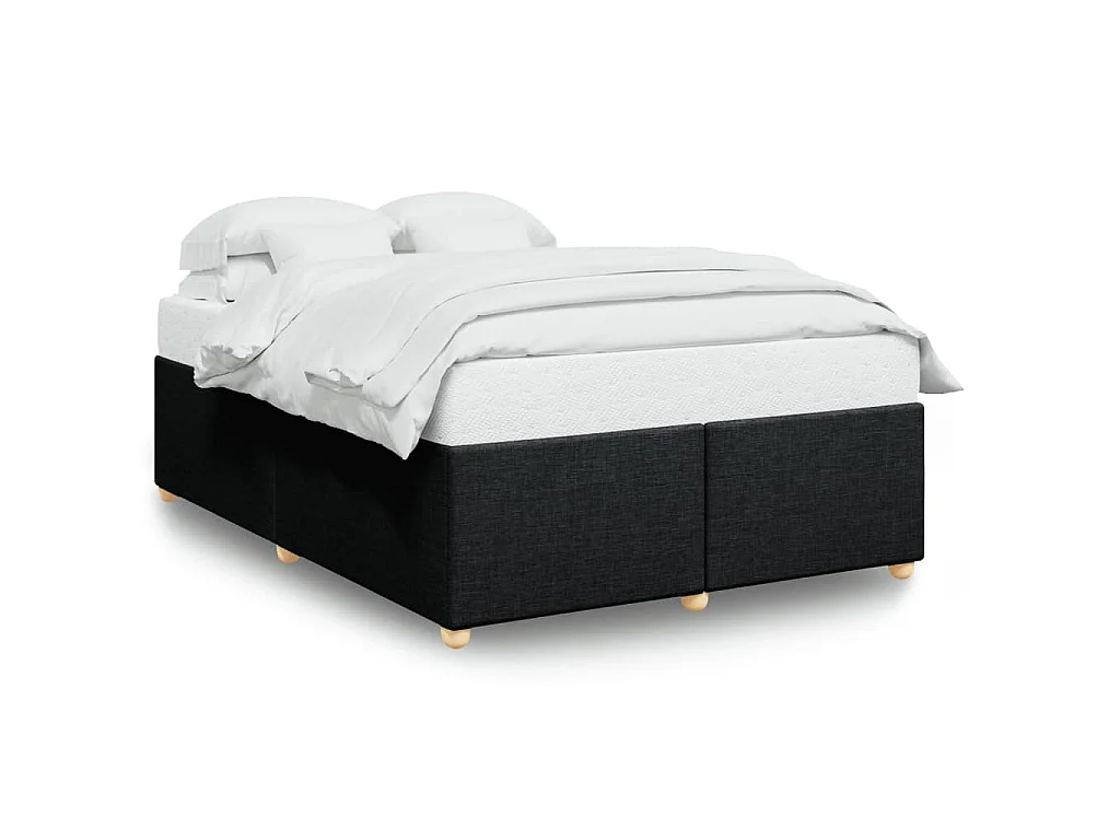 Bedframe zonder matras stof zwart 160x200 cm