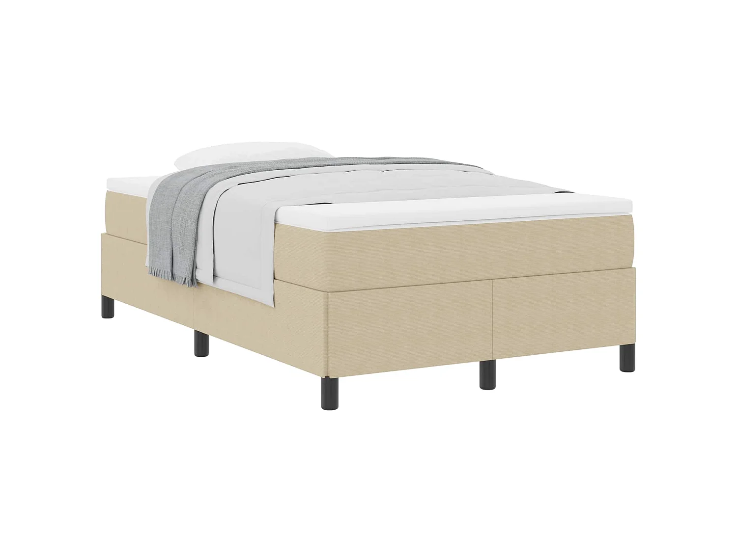 Bedframe Grijs groen 120 x 190 cm Katoenen stof