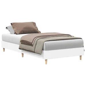 Bedframe zonder matras 90×190 cm spaanplaat wit Bedframe zonder matras 90×190 cm spaanplaat wit