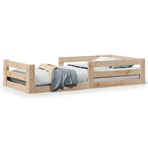 Bedframe zonder matras massief grenenhout 75×190 cm Bedframe zonder matras massief grenenhout 75×190 cm