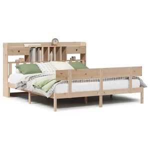 Bed met boekenkast zonder matras massief grenenhout 180×200 cm Bed met boekenkast zonder matras massief grenenhout 180×200 cm