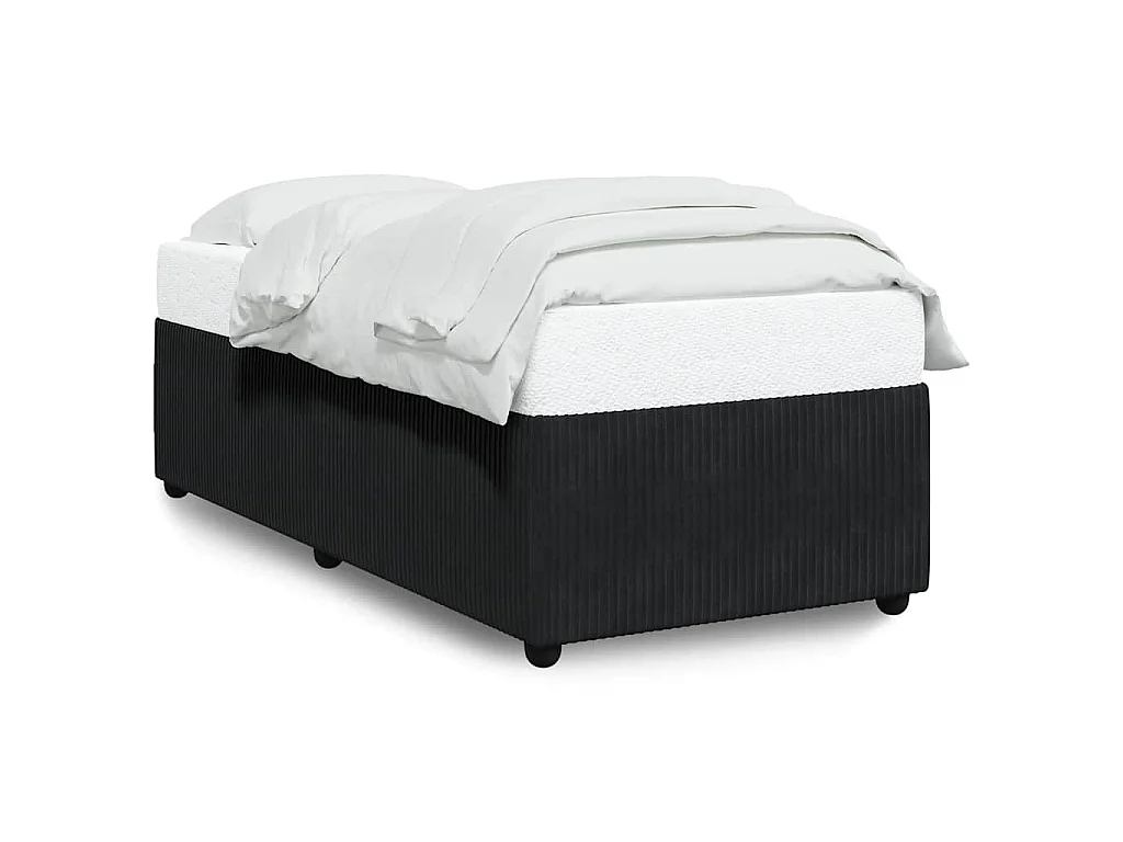 Bedframe zonder matras 100x200 cm fluweel zwart