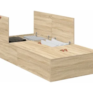 Bedframe Sonoma eiken 200 x 90 x 31.5 cm Bewerkt hout Bedframe Sonoma eiken 200 x 90 x 31.5 cm Bewerkt hout