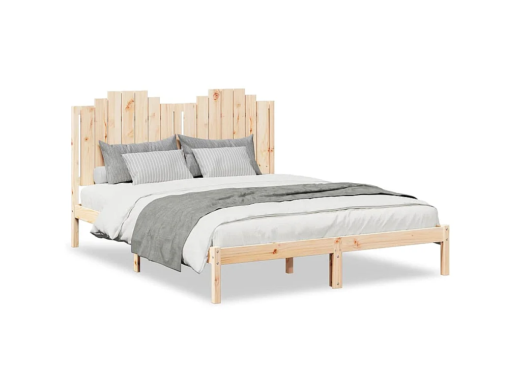 Bedframe extra lang zonder matras massief hout 160x220 cm