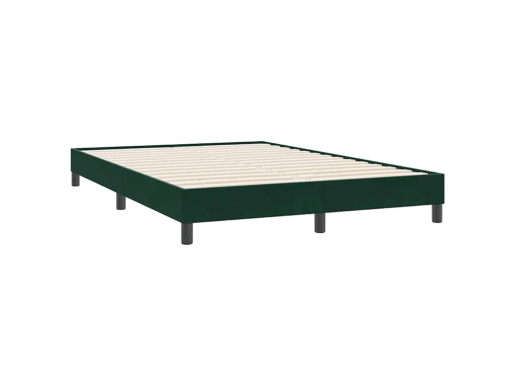 Bedframe zonder matras 140x220 cm fluweel donkergroen