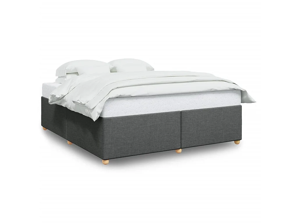 Bedframe zonder matras stof donkergrijs 180x200 cm
