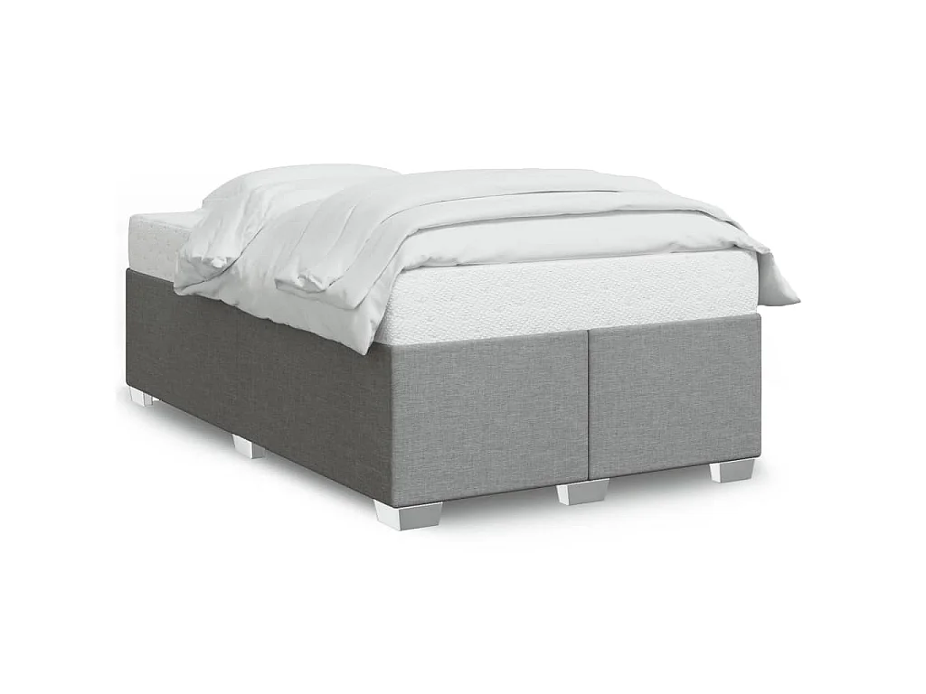 Bedframe zonder matras 120x190 cm stof lichtgrijs