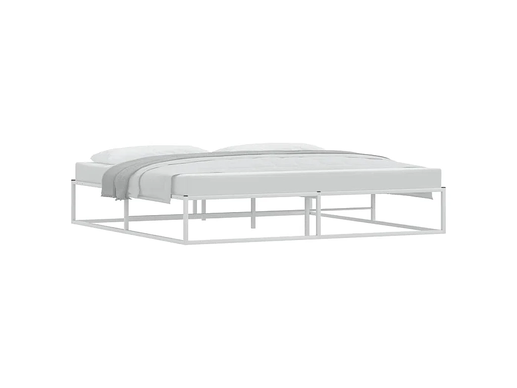 Bedframe zonder matras 200x200 cm wit