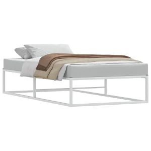 Bedframe zonder matras 100×200 cm wit Bedframe zonder matras 100×200 cm wit