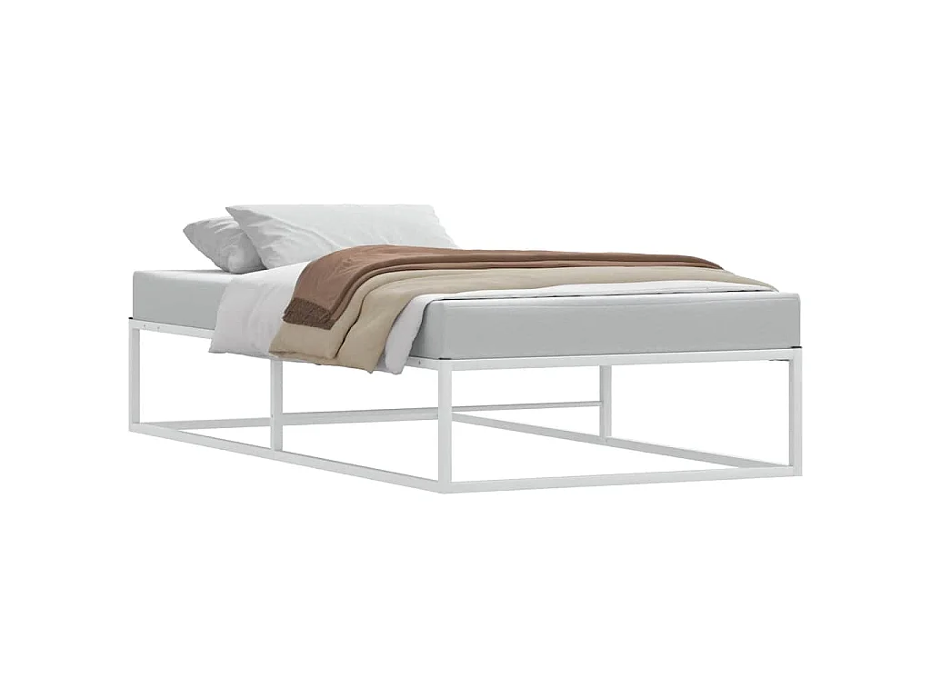 Bedframe zonder matras 100x200 cm wit